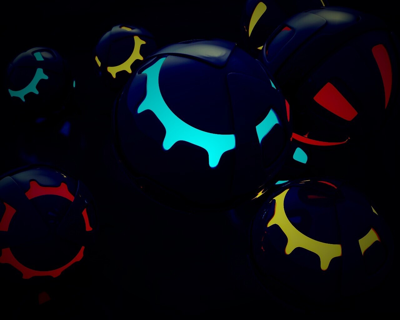 Трёхмерные шары обои