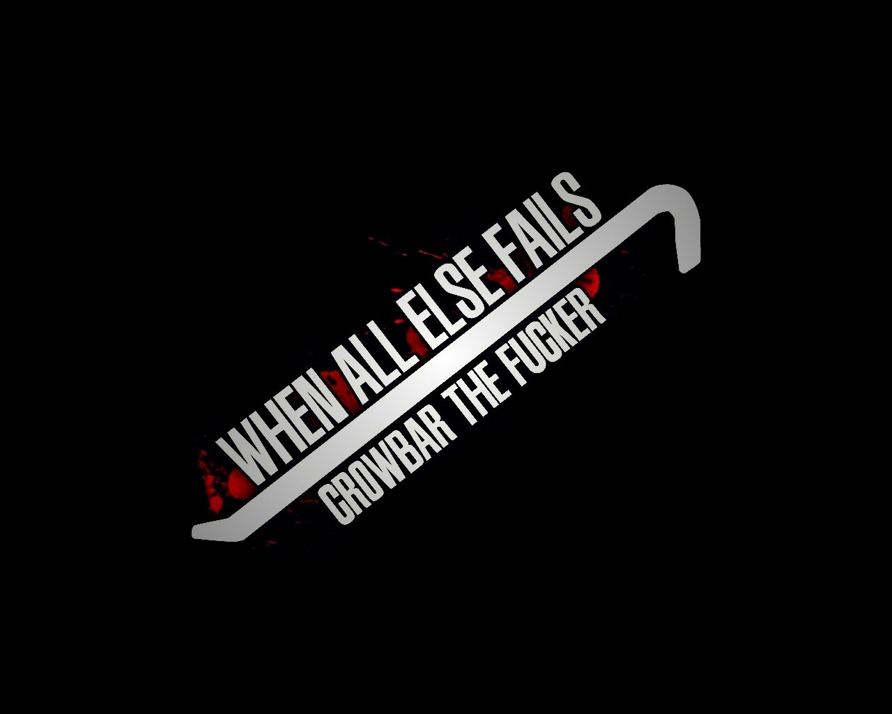 Когда всё пало, лом решает! обои