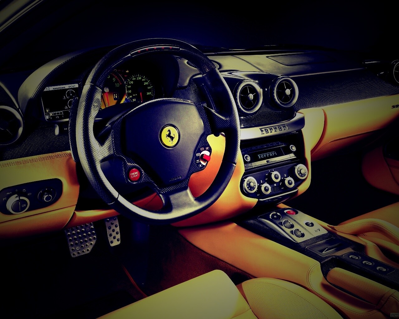 Салон феррари обои