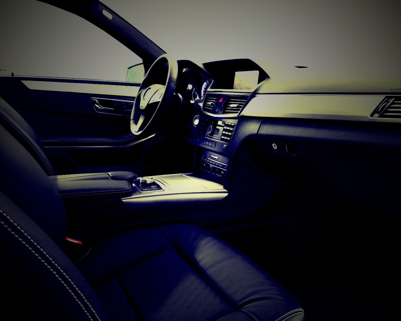 Салон мерседеса обои