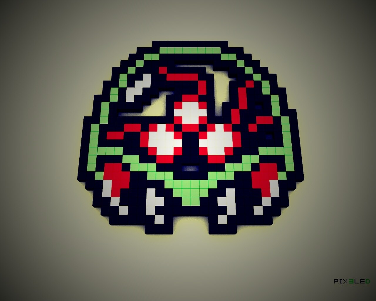Пиксельная голова обои