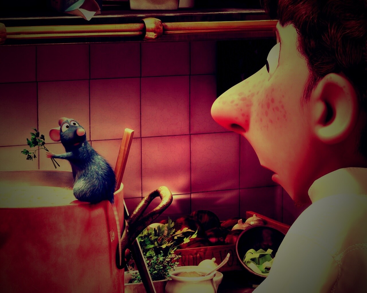 Рататуй варит суп обои