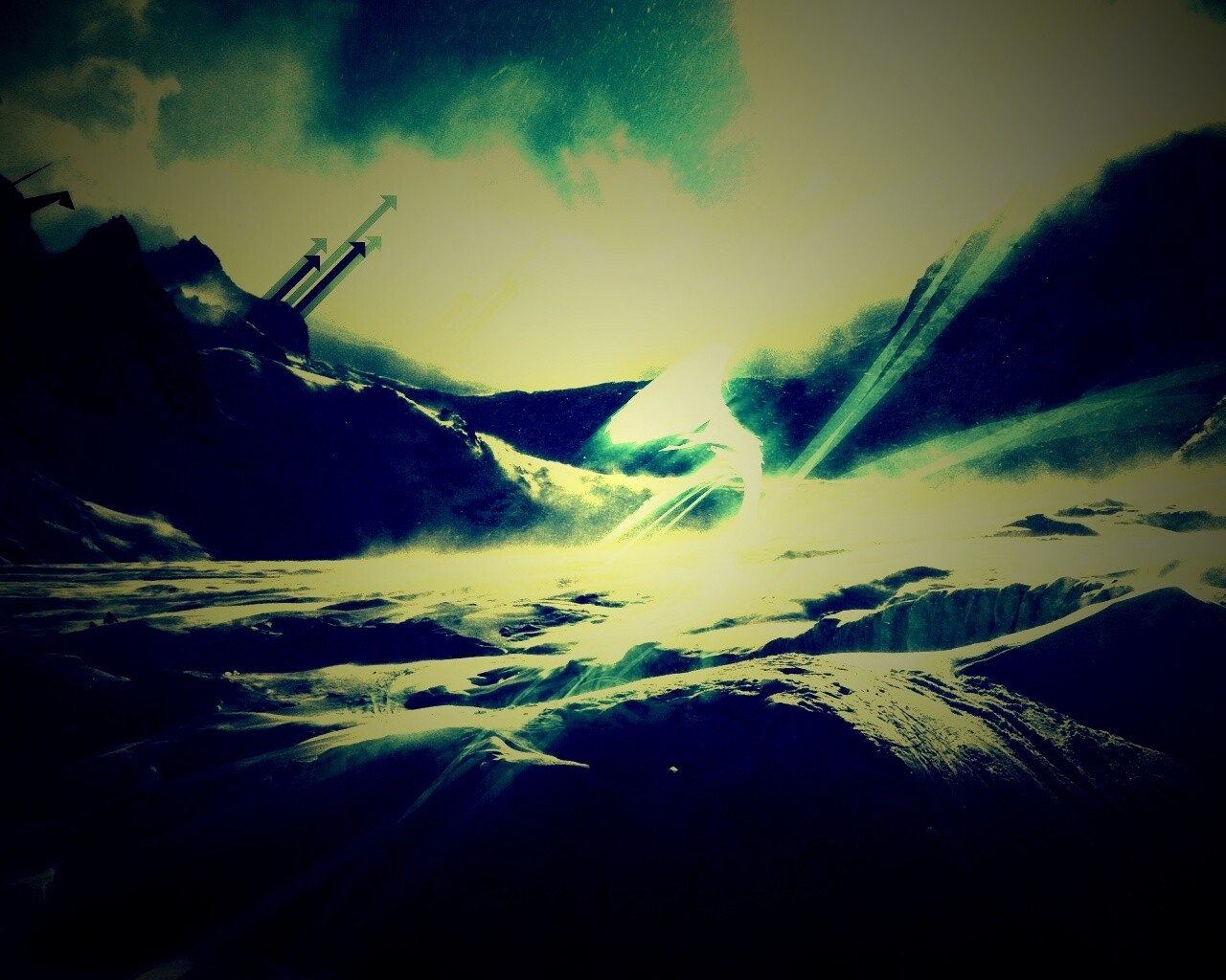 Туманные горы обои