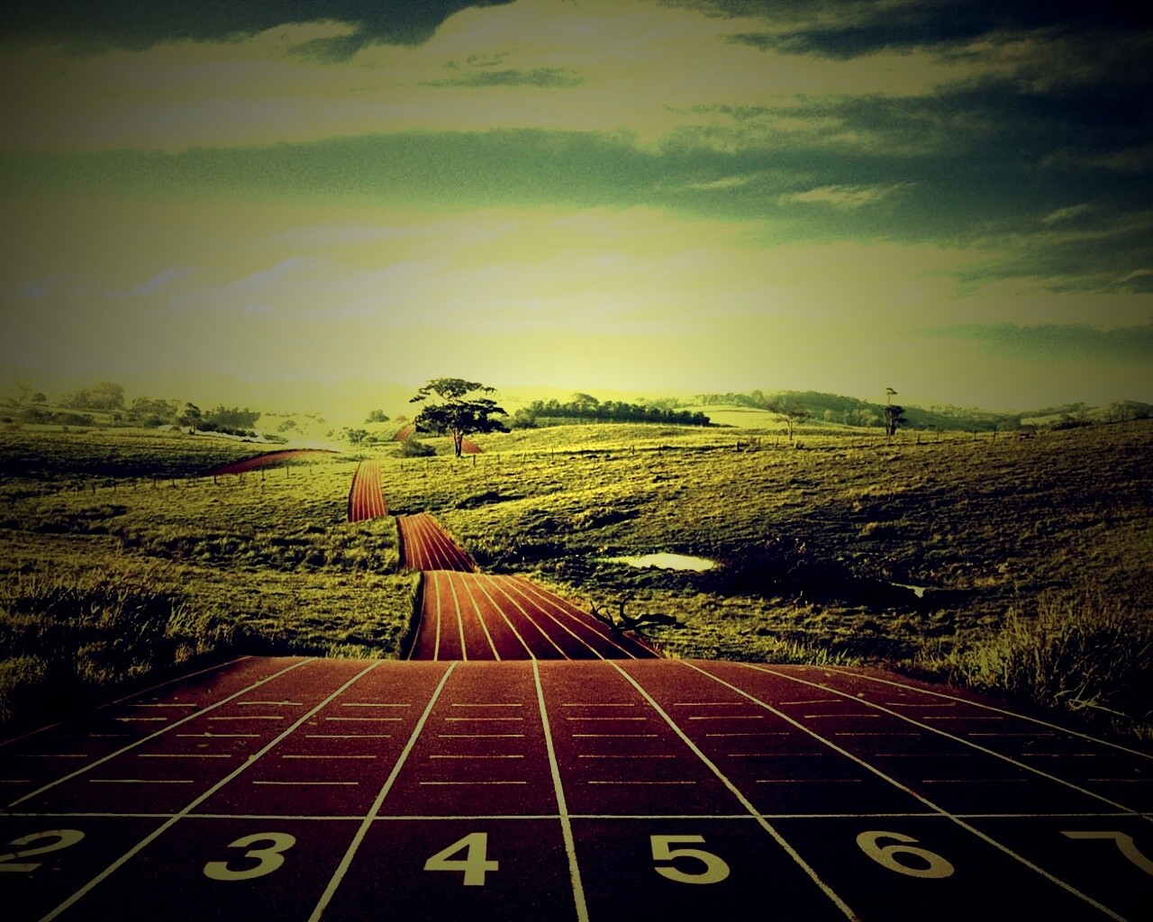 Бесконечная беговая дорожка обои