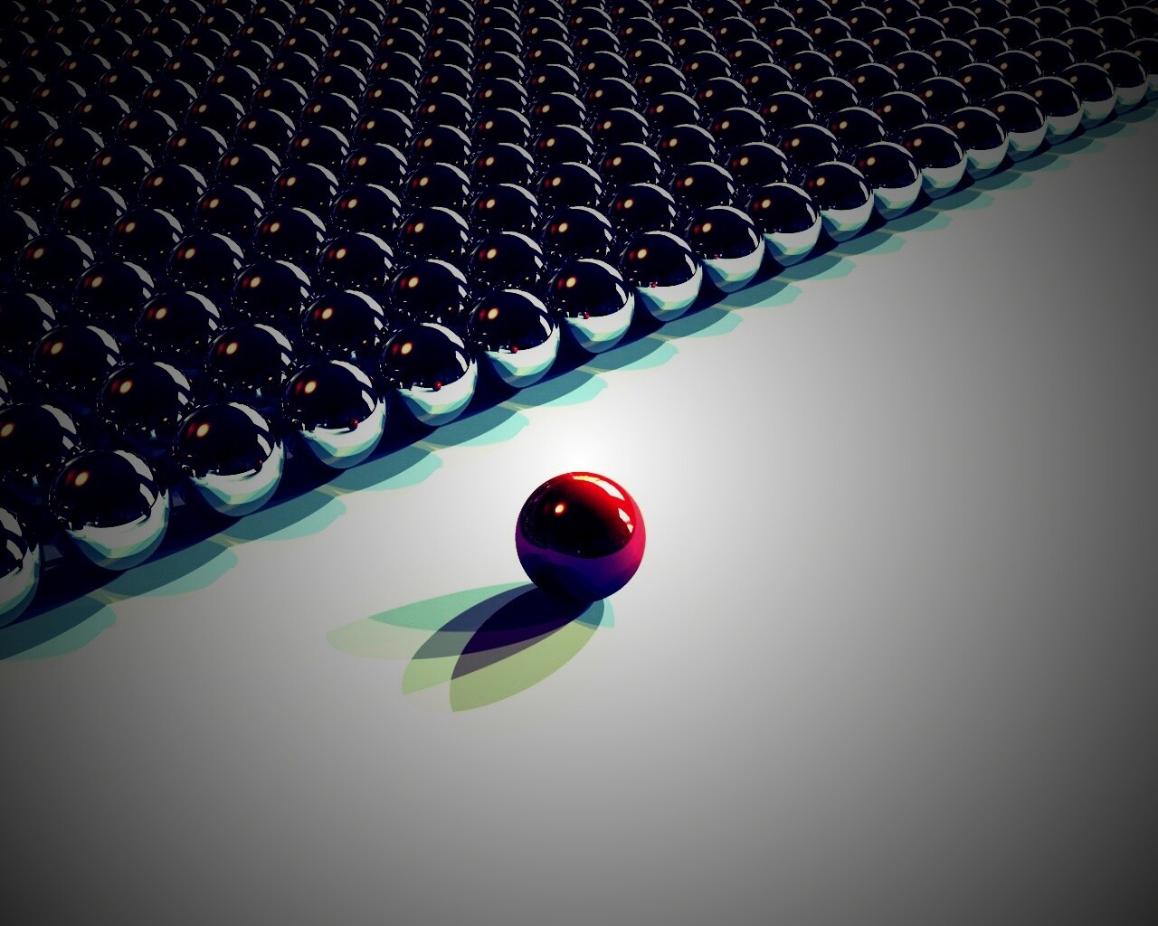 Металлические шарики обои