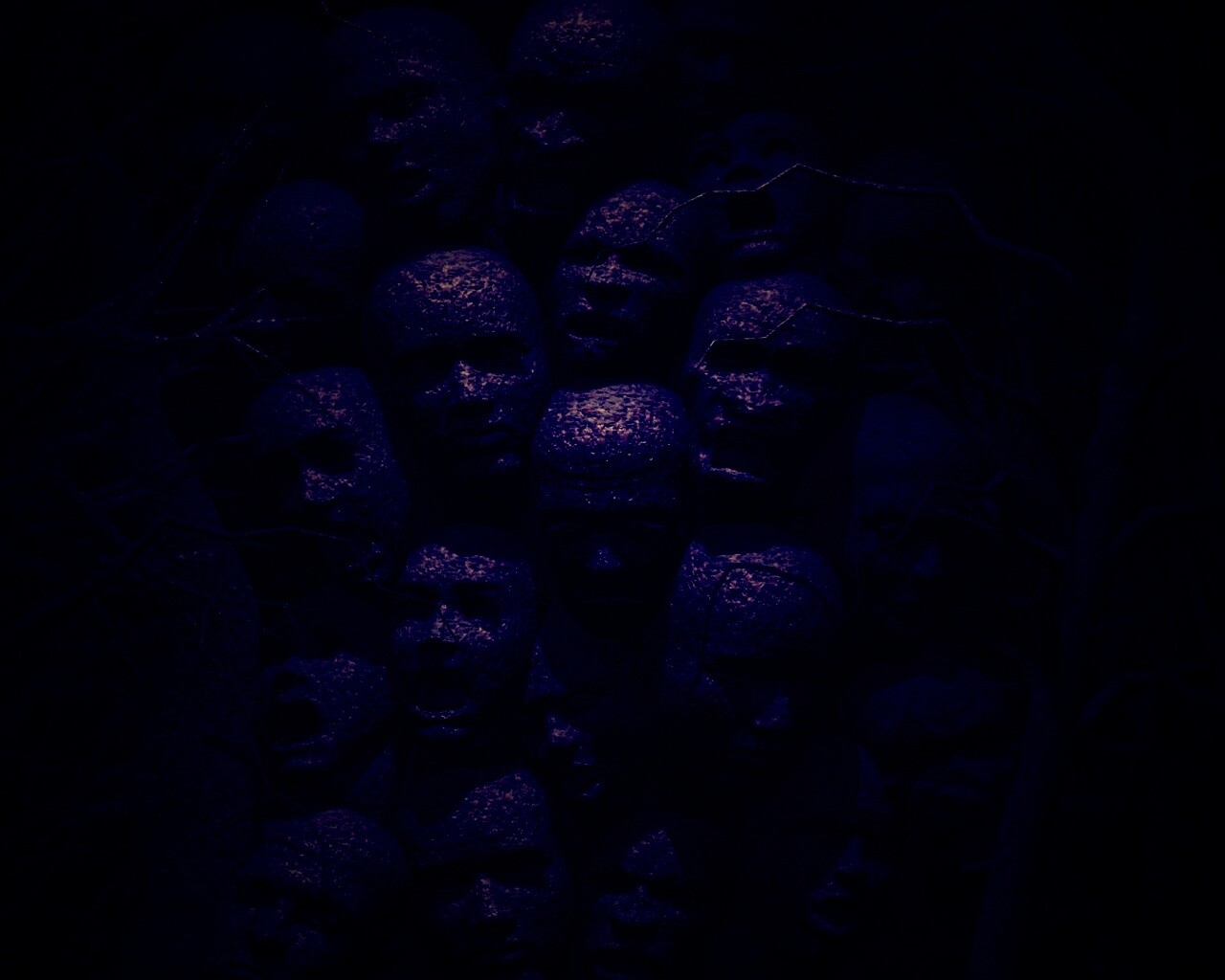 Кричащие головы обои