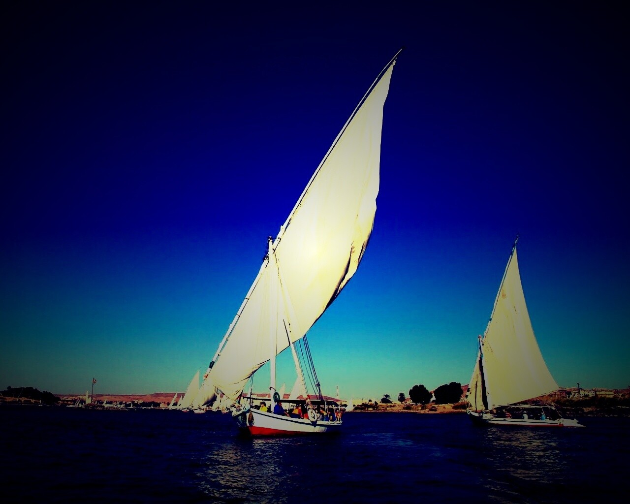 Под парусами обои