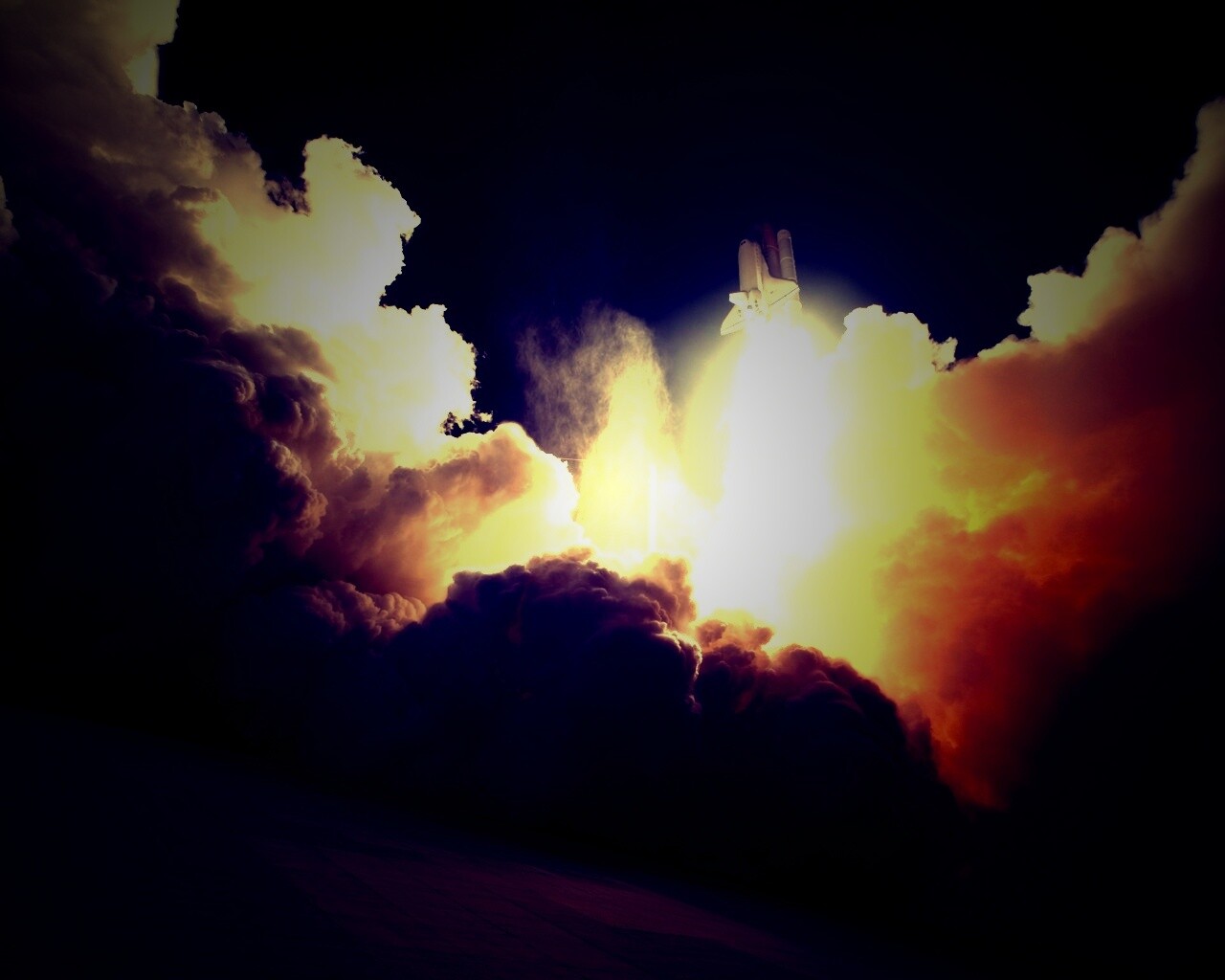 Взлет шатла обои