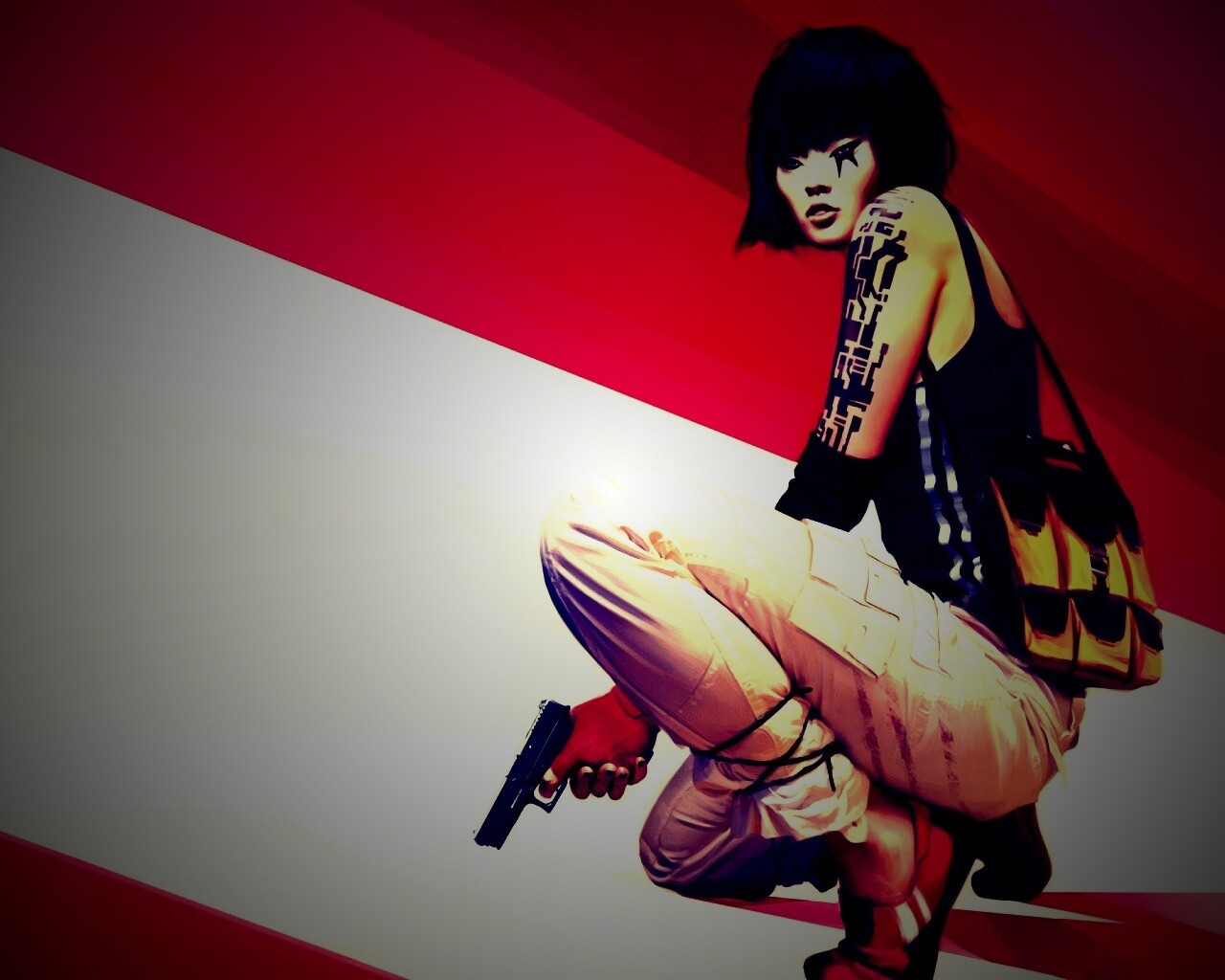 Фейт с пистолетом обои