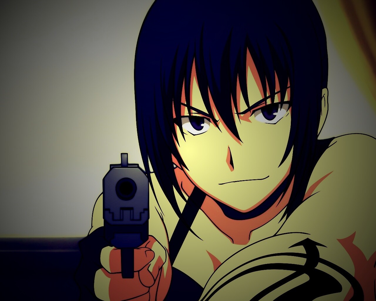 Девушка с пистолетом обои