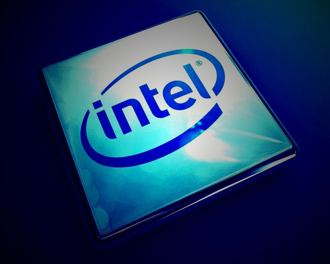 Логотип Intel обои
