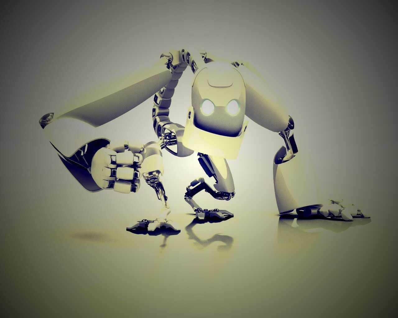 Крадущийся робот обои