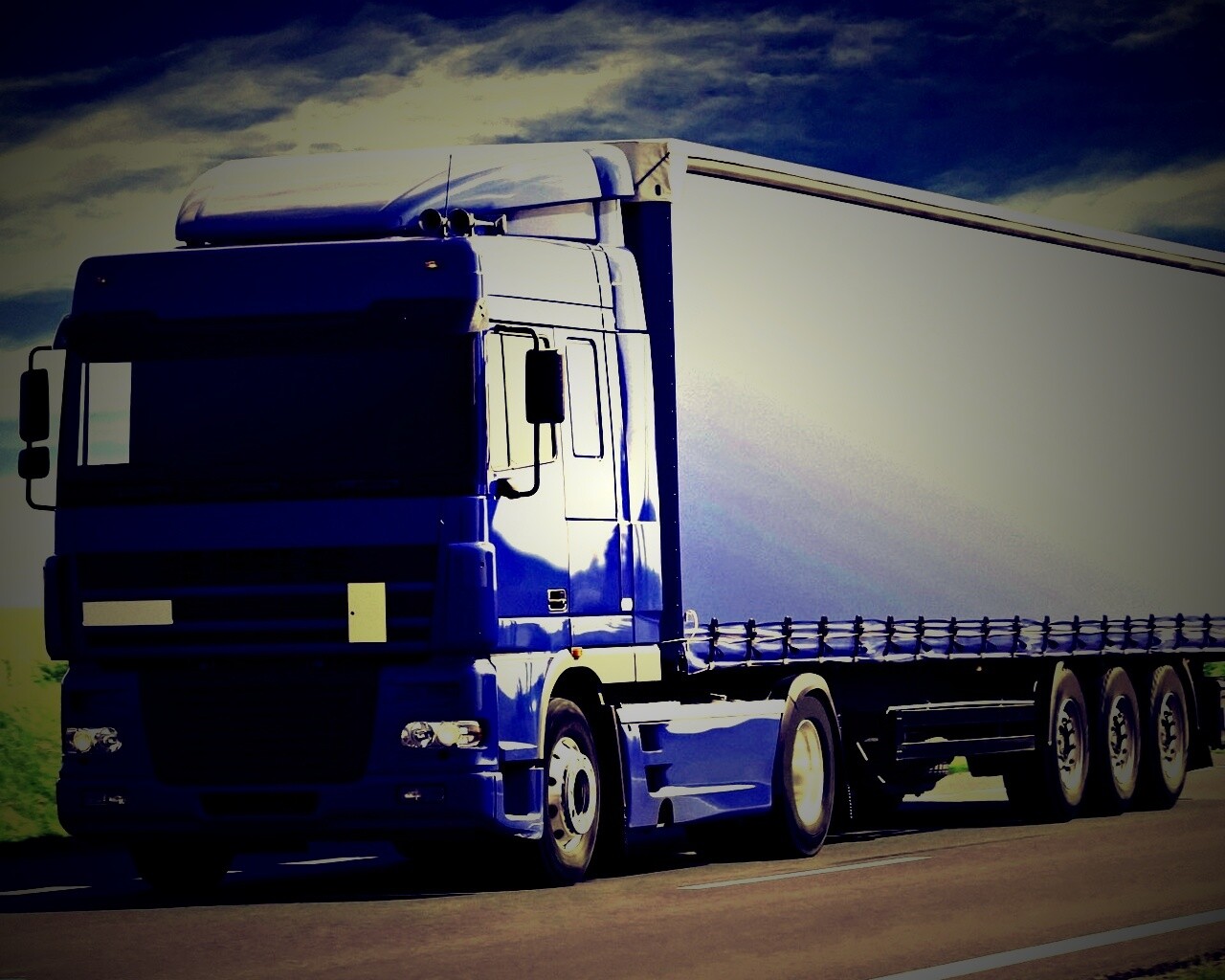 Синяя фура обои