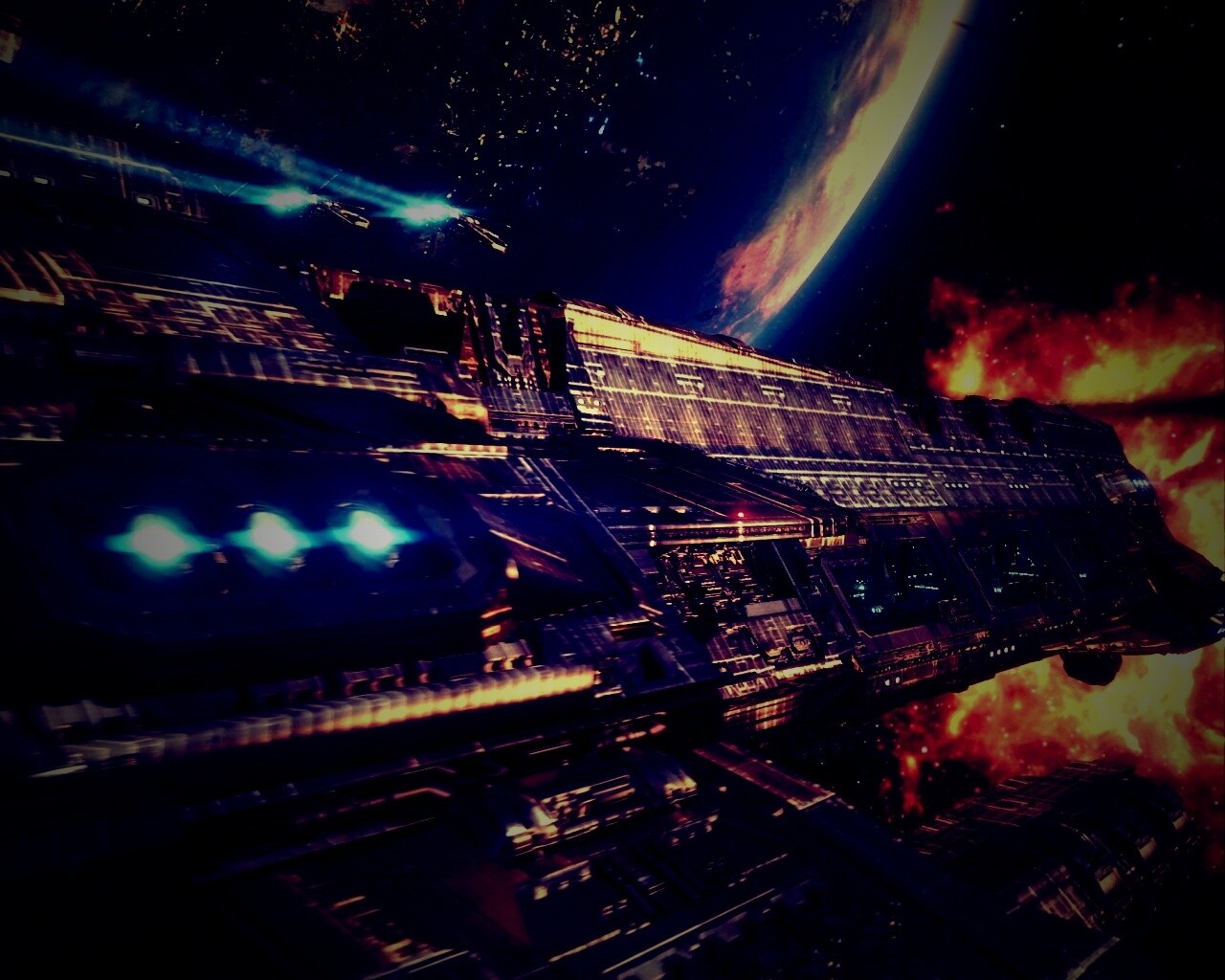 Космический корабль обои