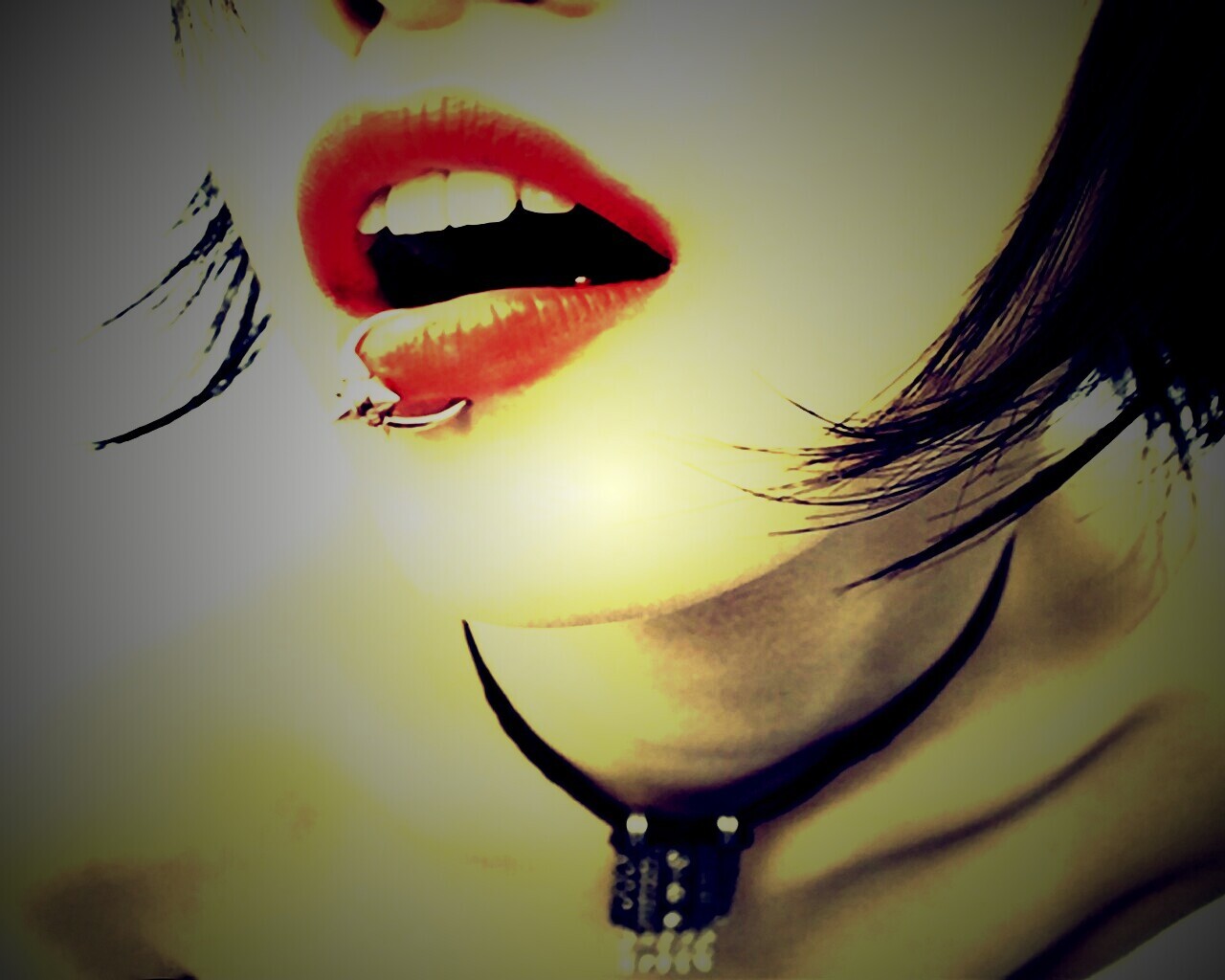 Девушка с кольцом обои