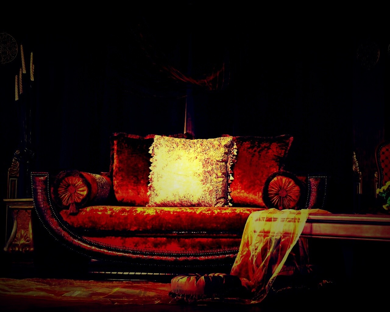 Комната в старом стиле обои