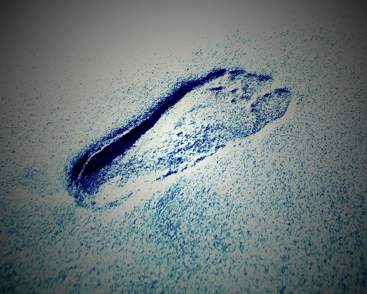 Отпечаток ноги обои