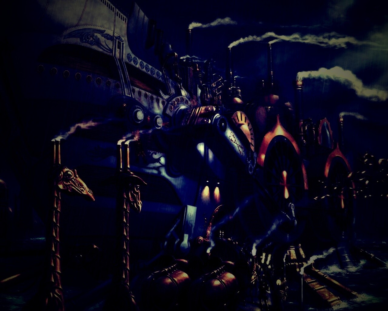 Ноев ковчег в стиле стимпанк обои