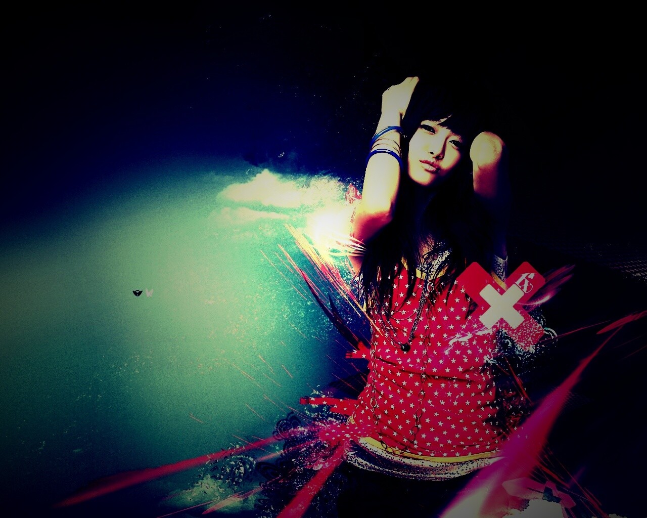 Гламурная китаянка обои