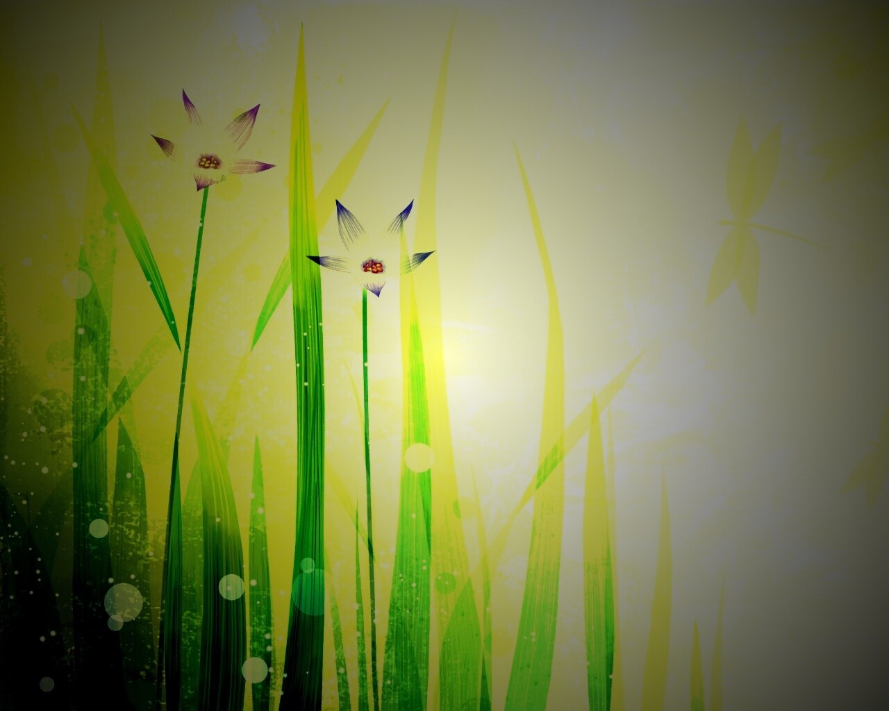 Векторные цветы обои