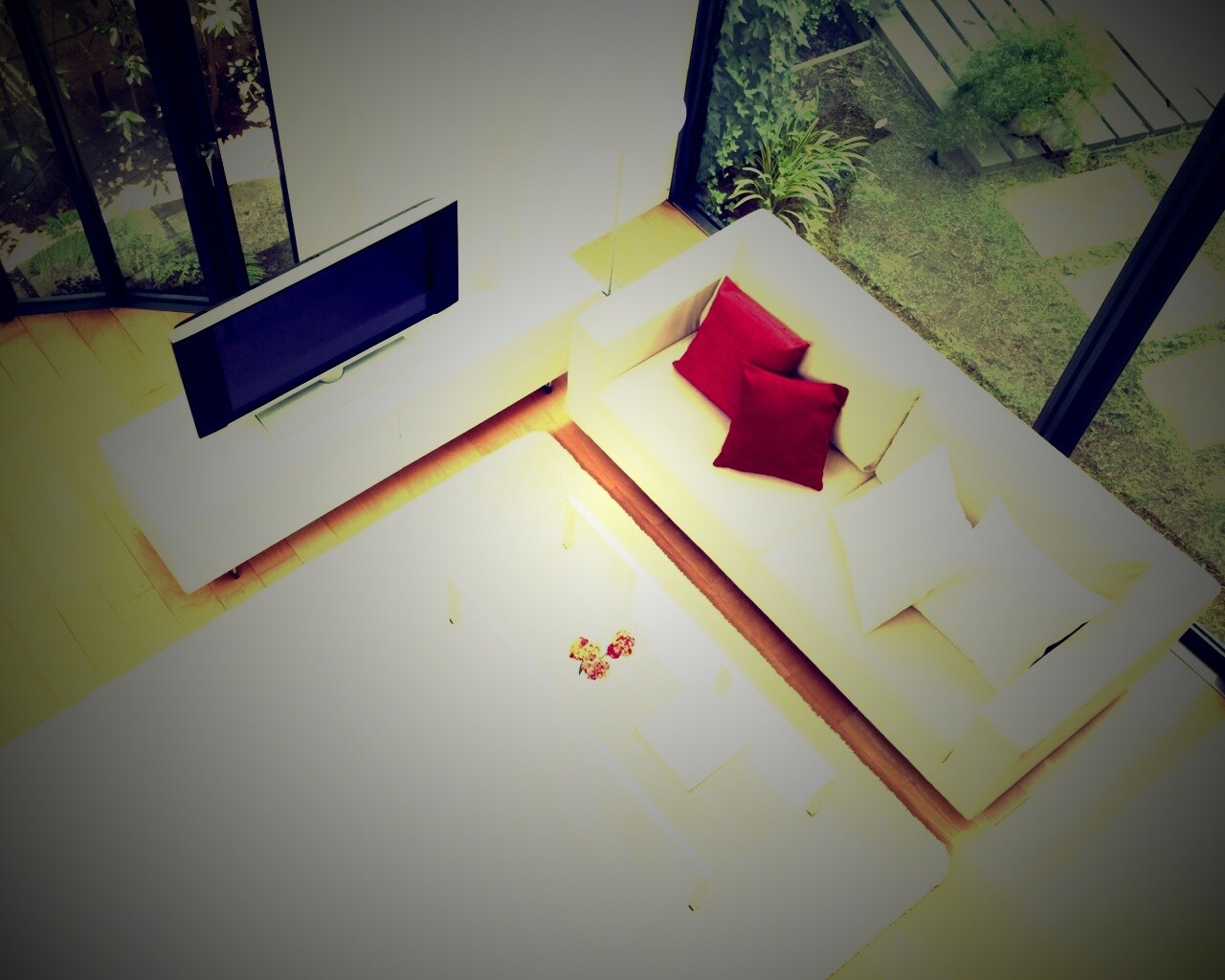 Комната сверху обои