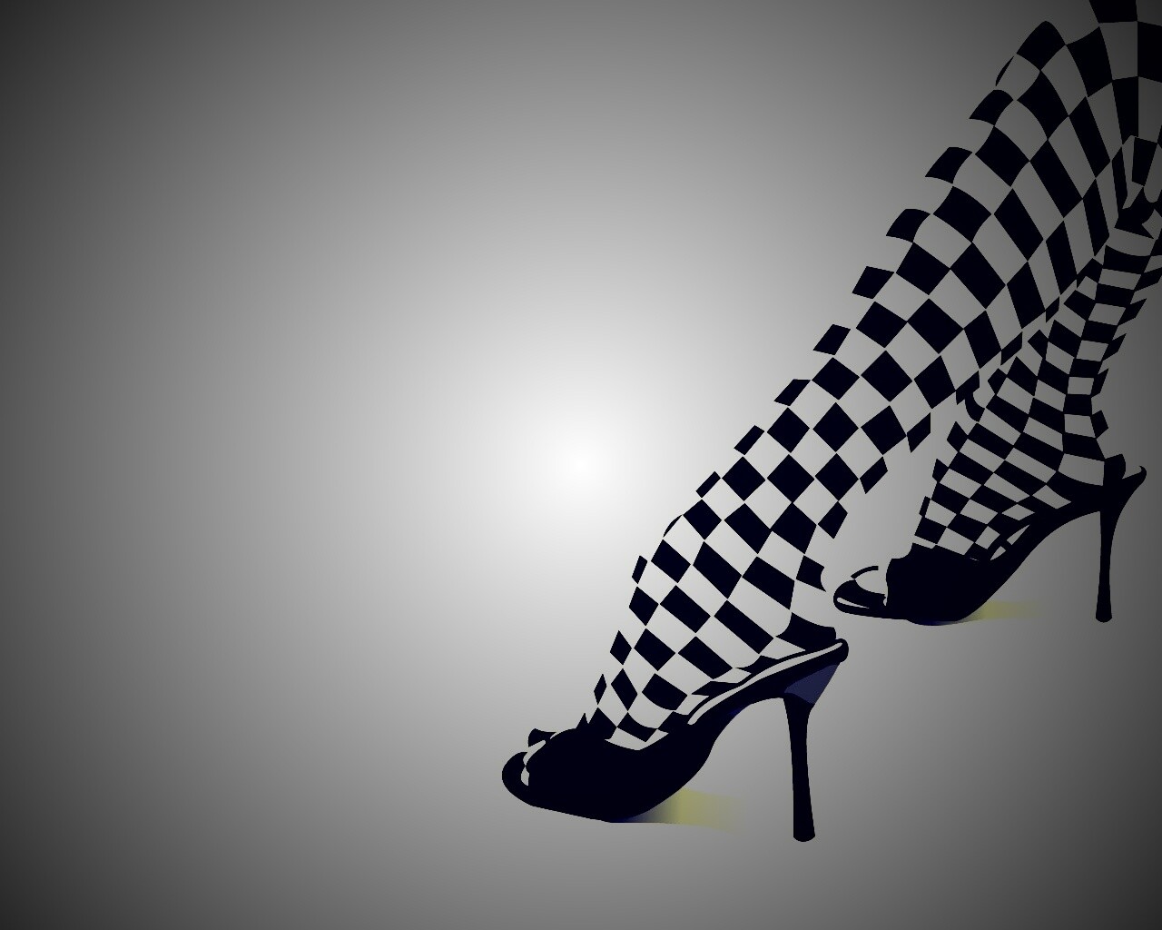 Ножки в шахматных колготах обои