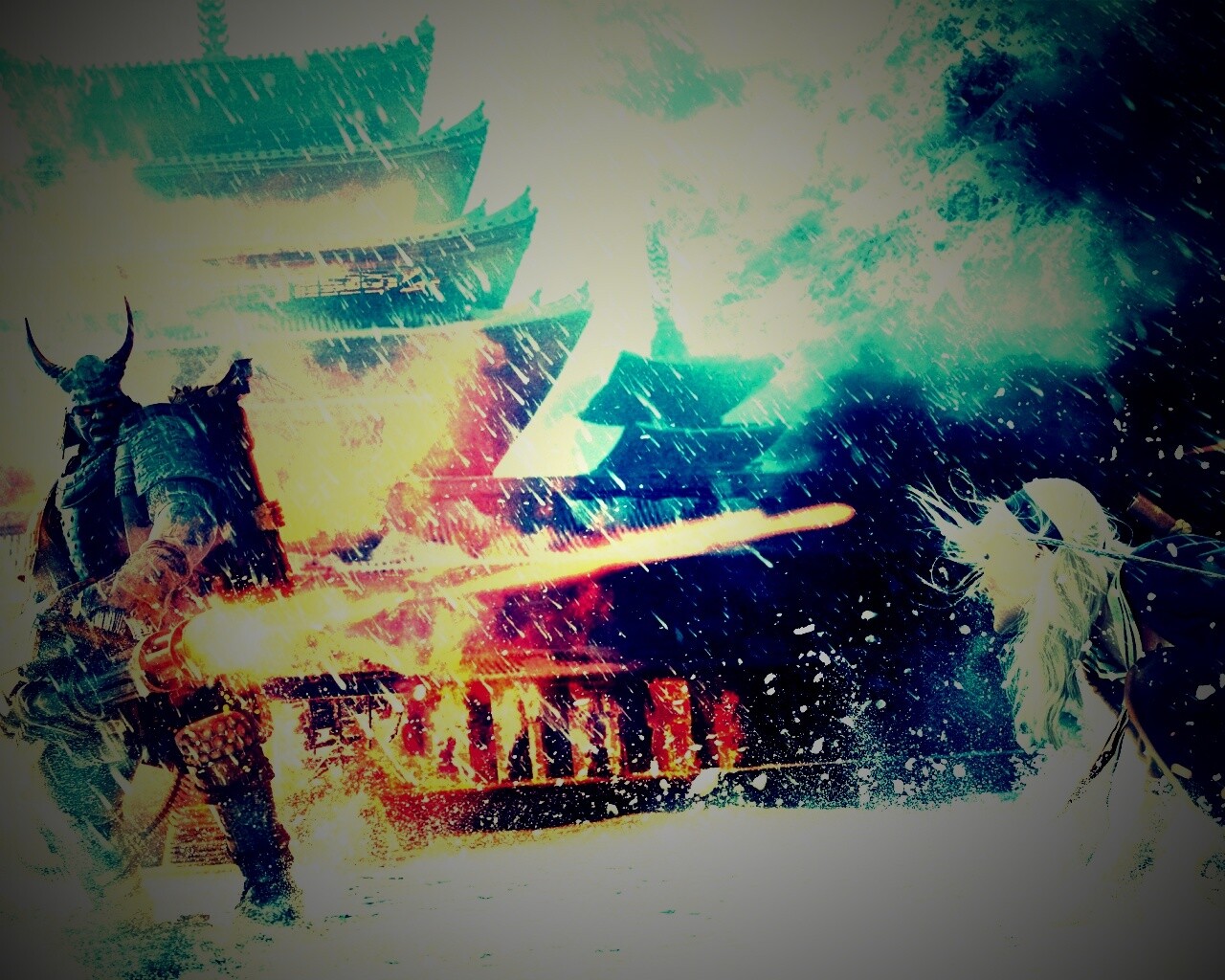 Куколка против самурая обои