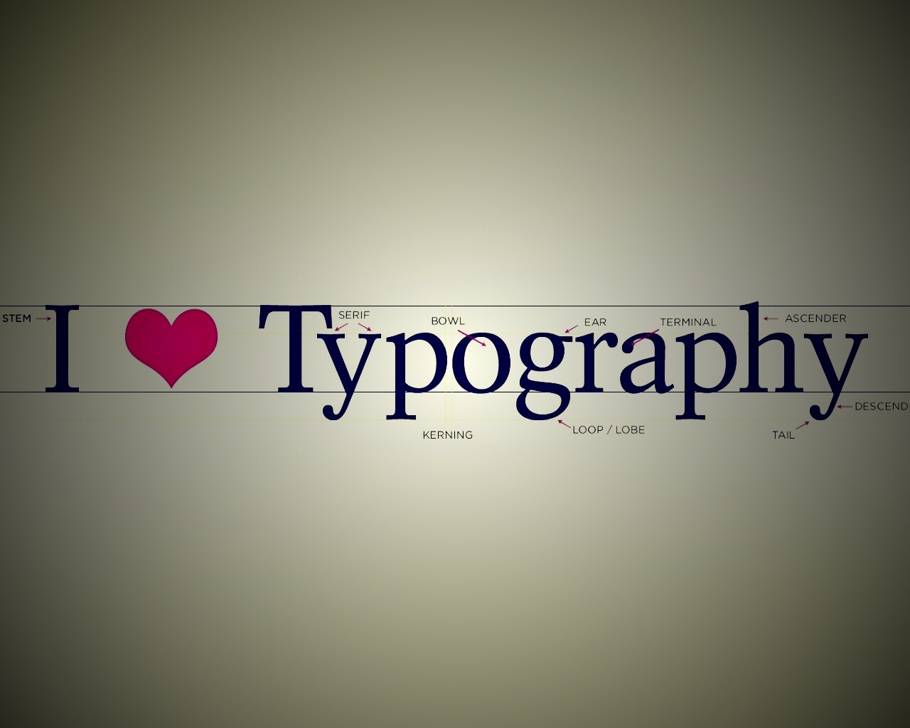 I love typography обои