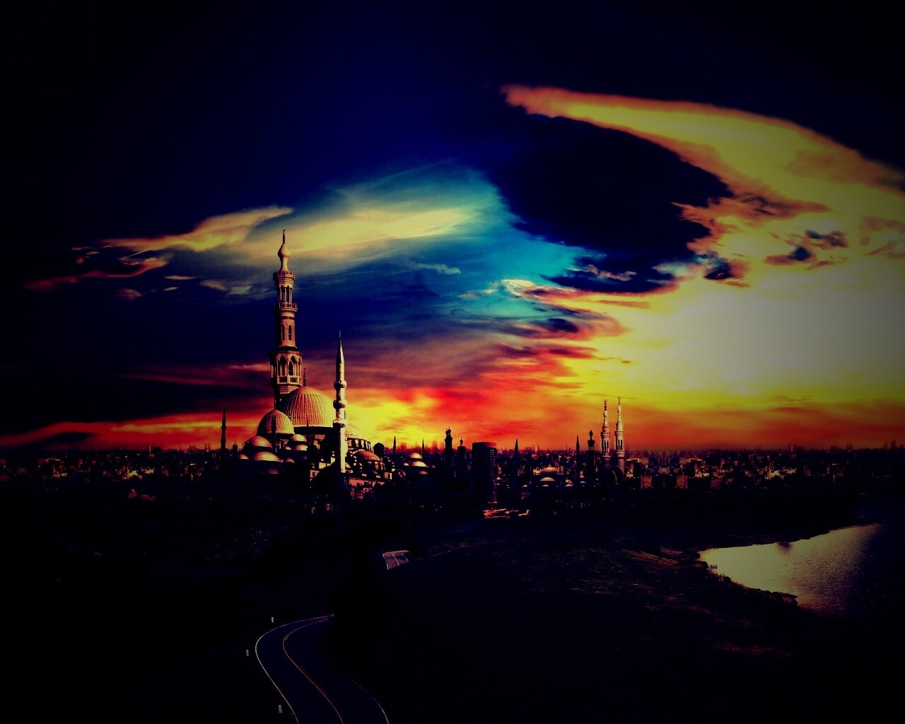 Город минаретов обои