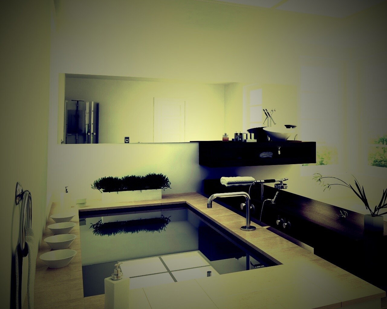 Ванная комната обои