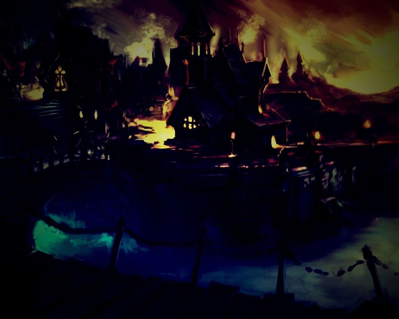 Волшебная деревня обои