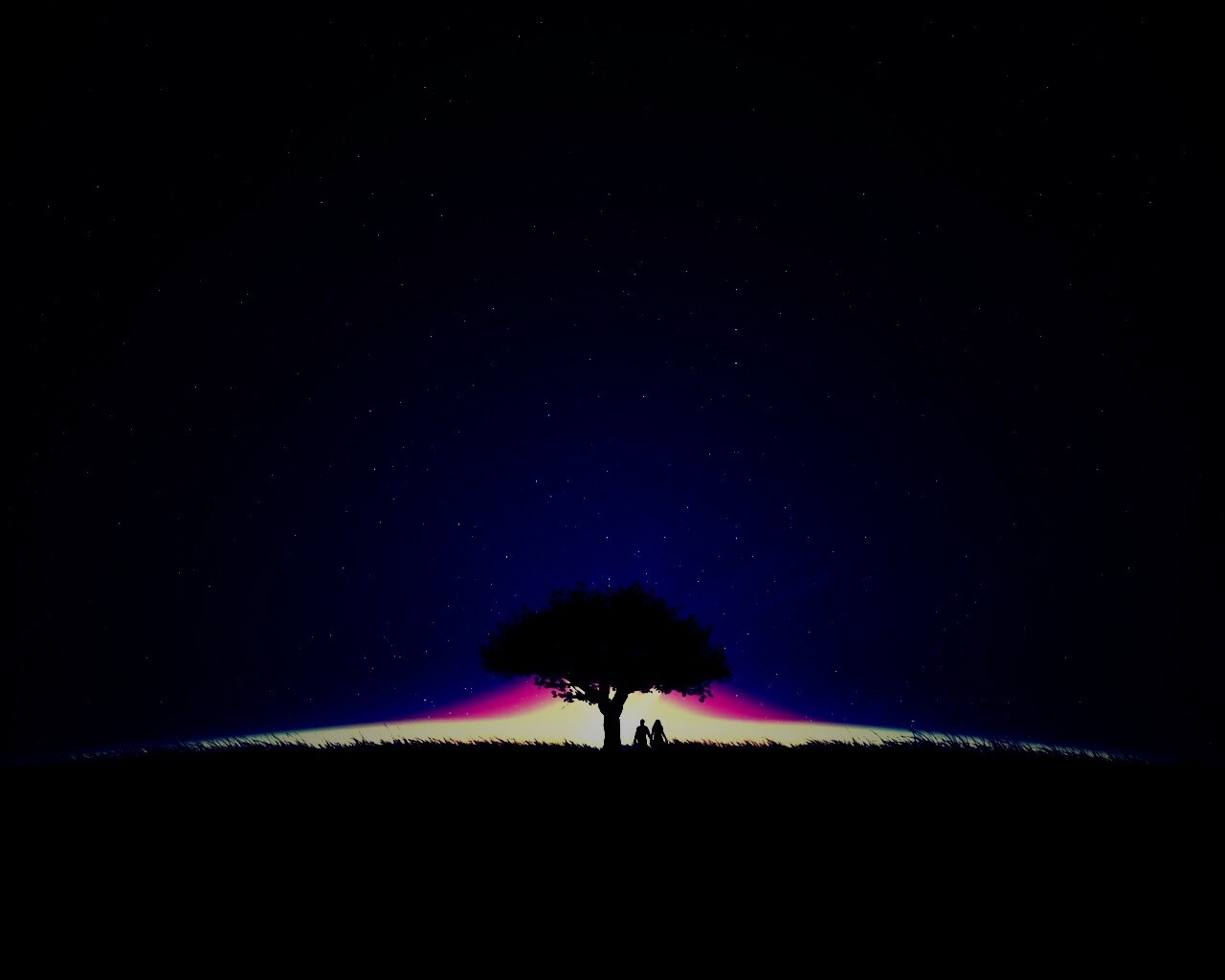 Звёздная ночь обои