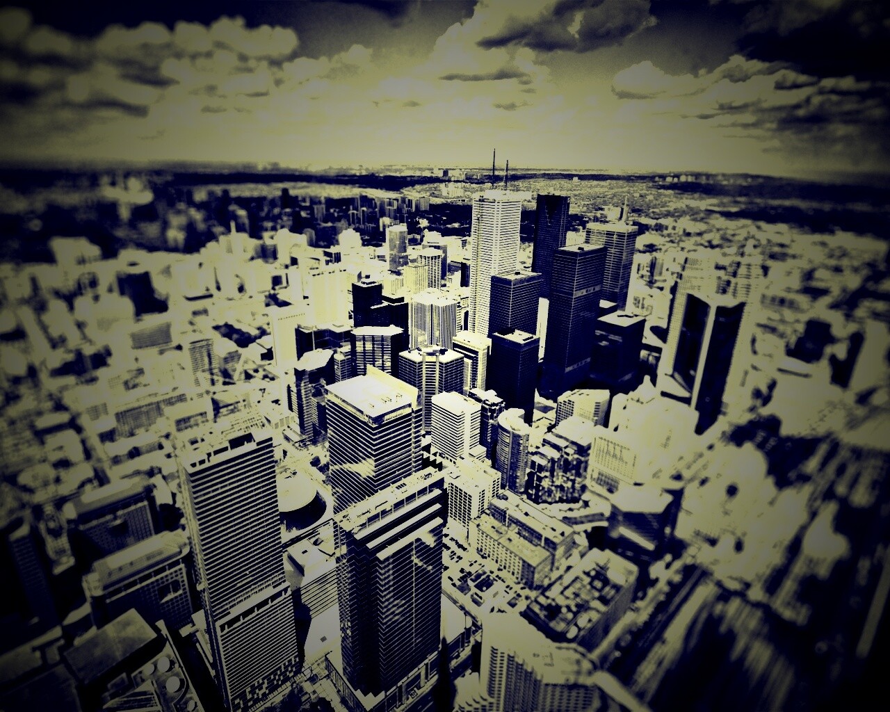 ЧБ фото города обои