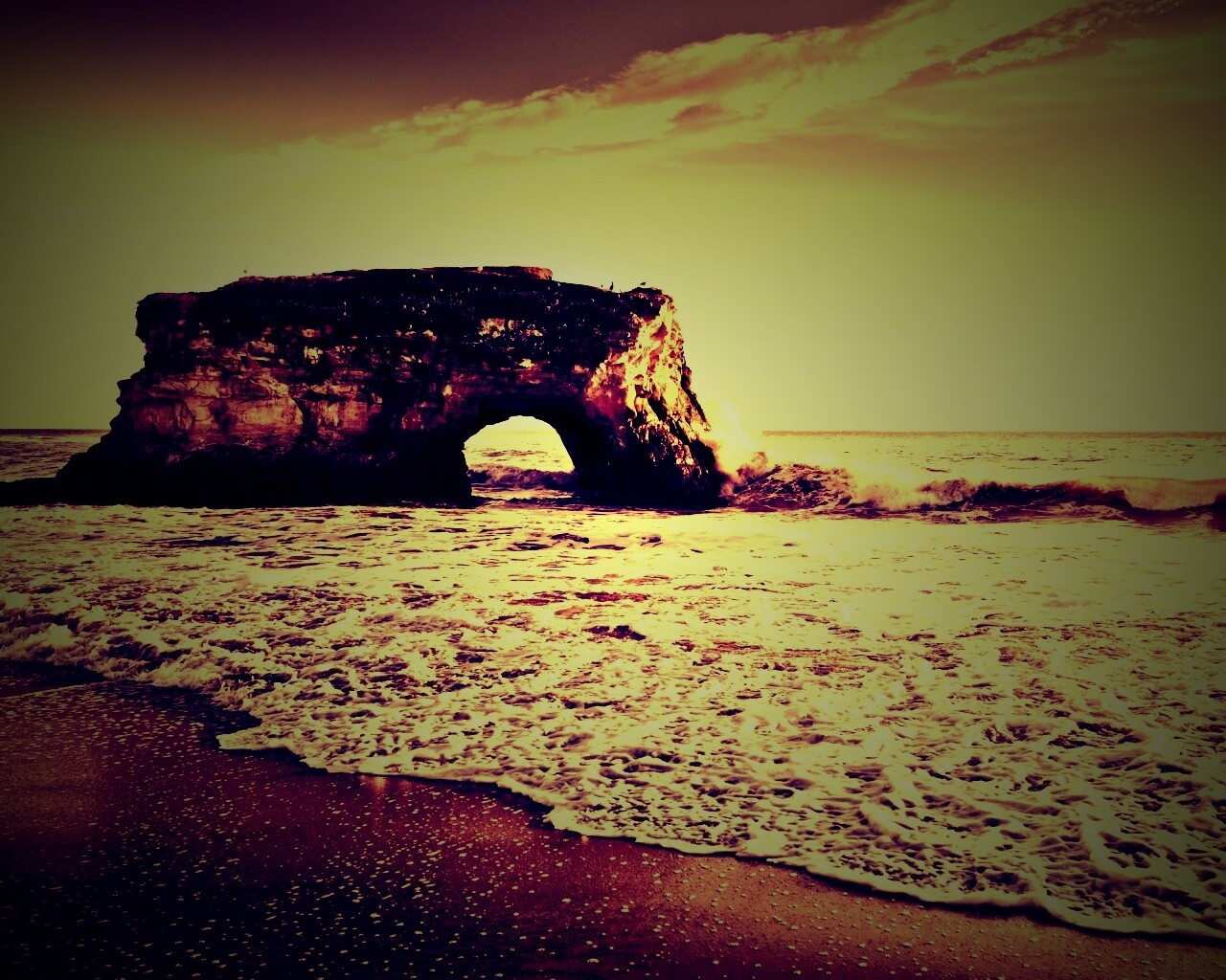 Природный мост обои