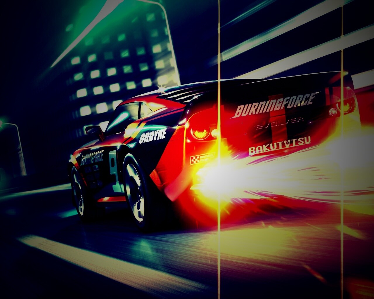 Ночное нитро обои