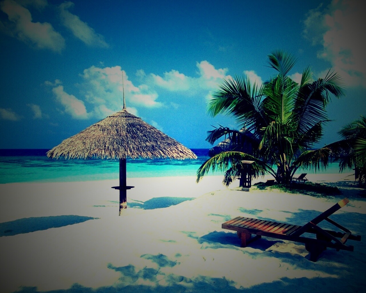 Рай на мальдивах обои