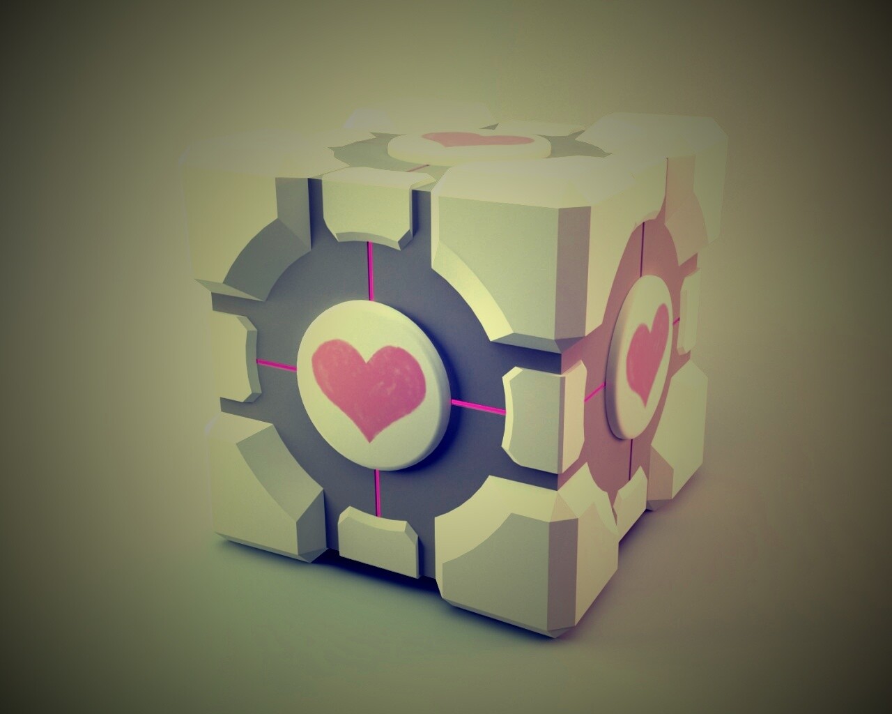 Взвешенный куб-компаньон обои