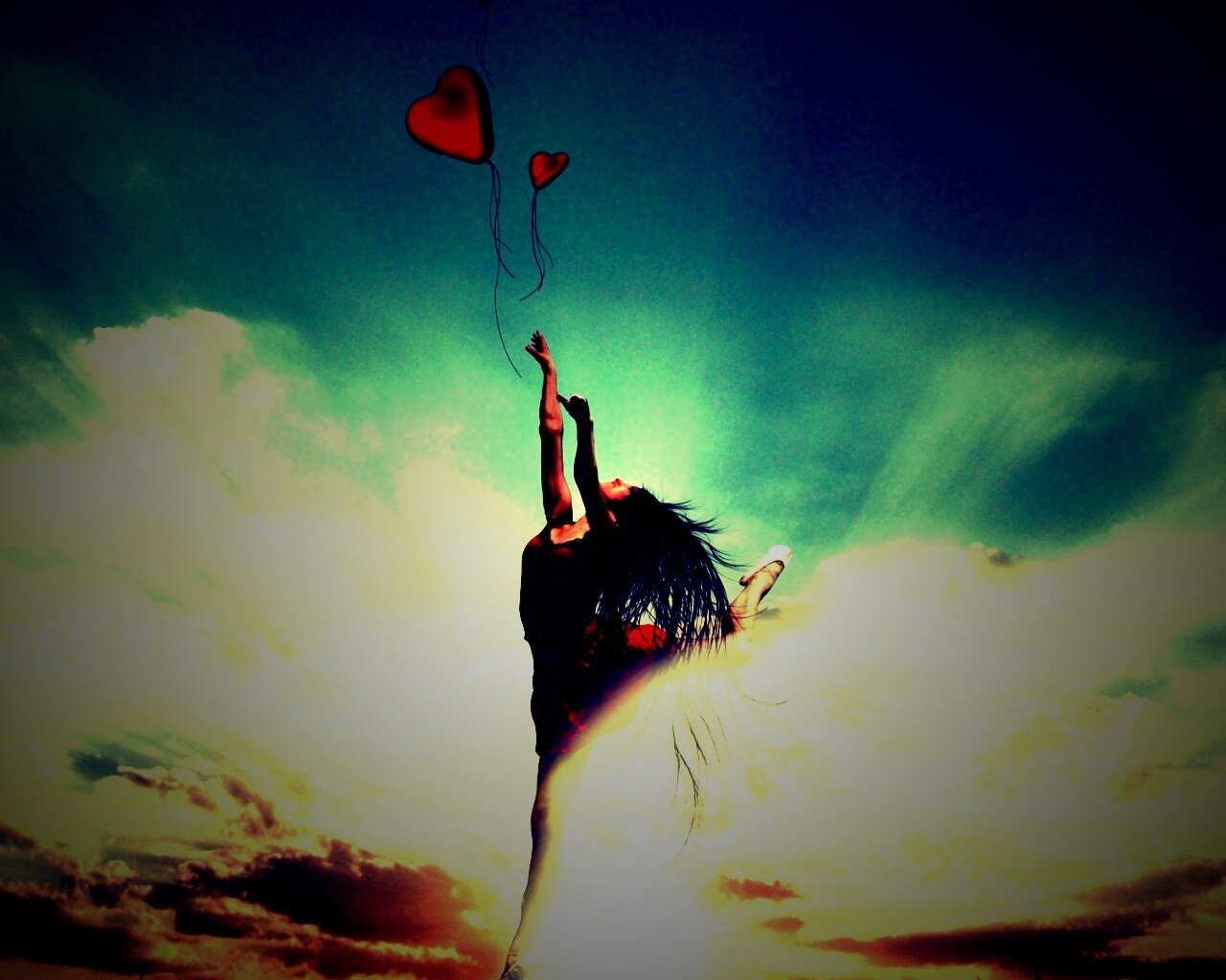 Отпускаяю сердце в небеса обои