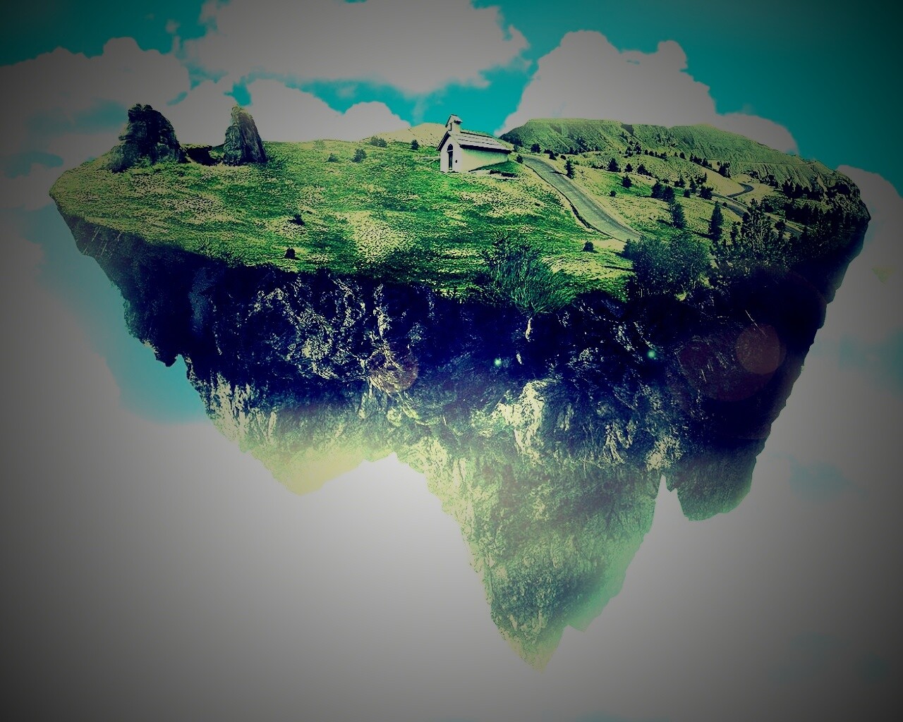 Летающий острв обои