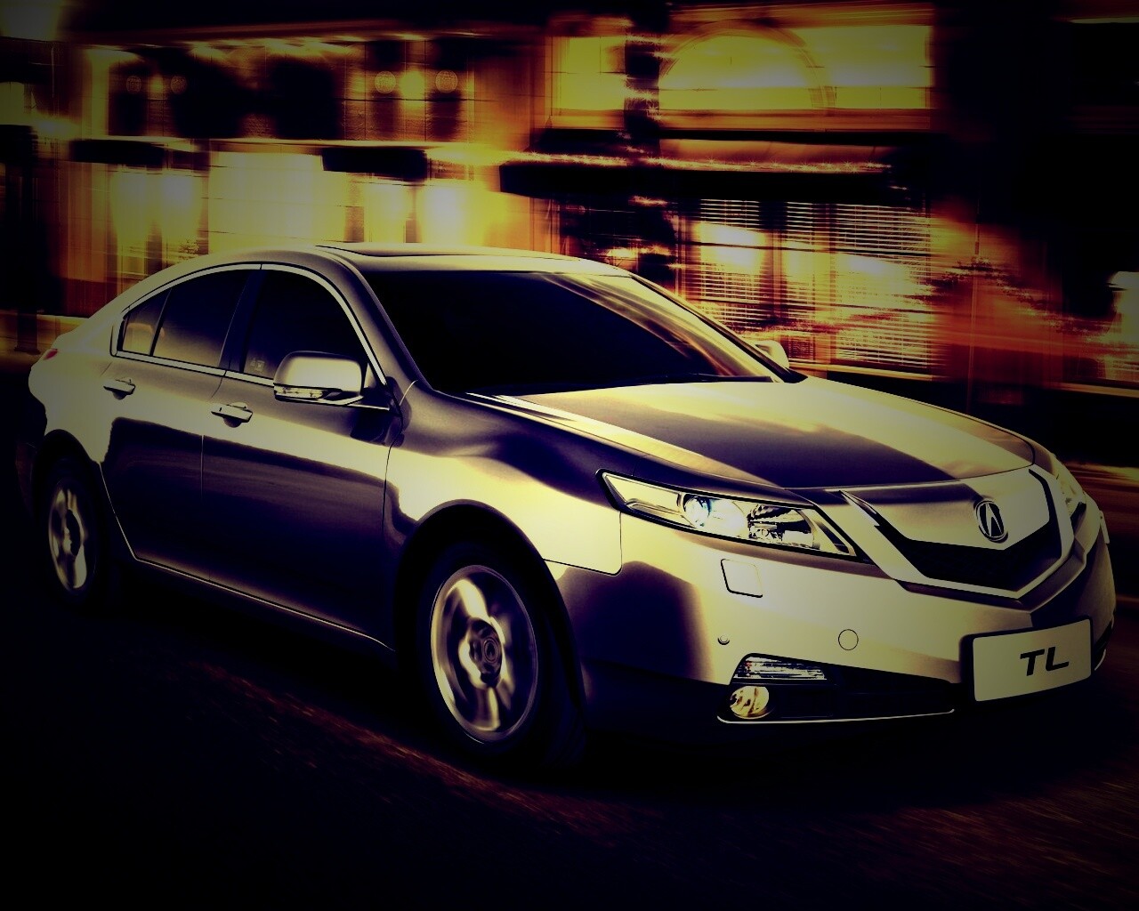 Acura в движении обои