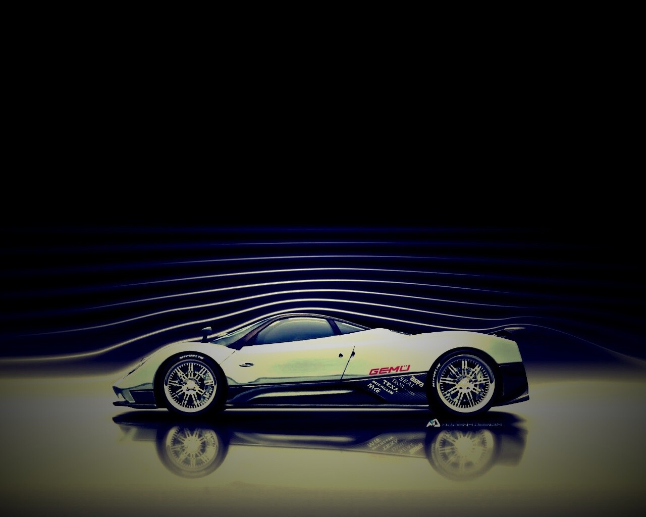 Аэродинамика Pagani Zonda обои