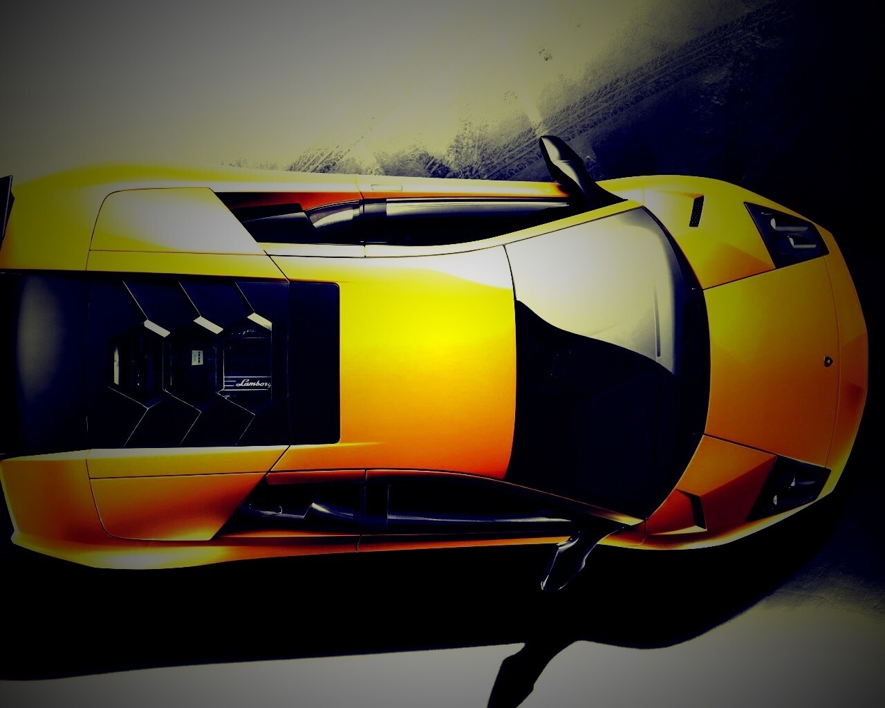 Ламборджини вид сверху обои