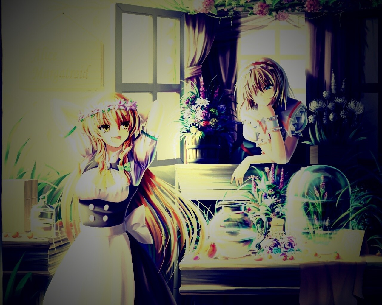 Анимешное утро обои