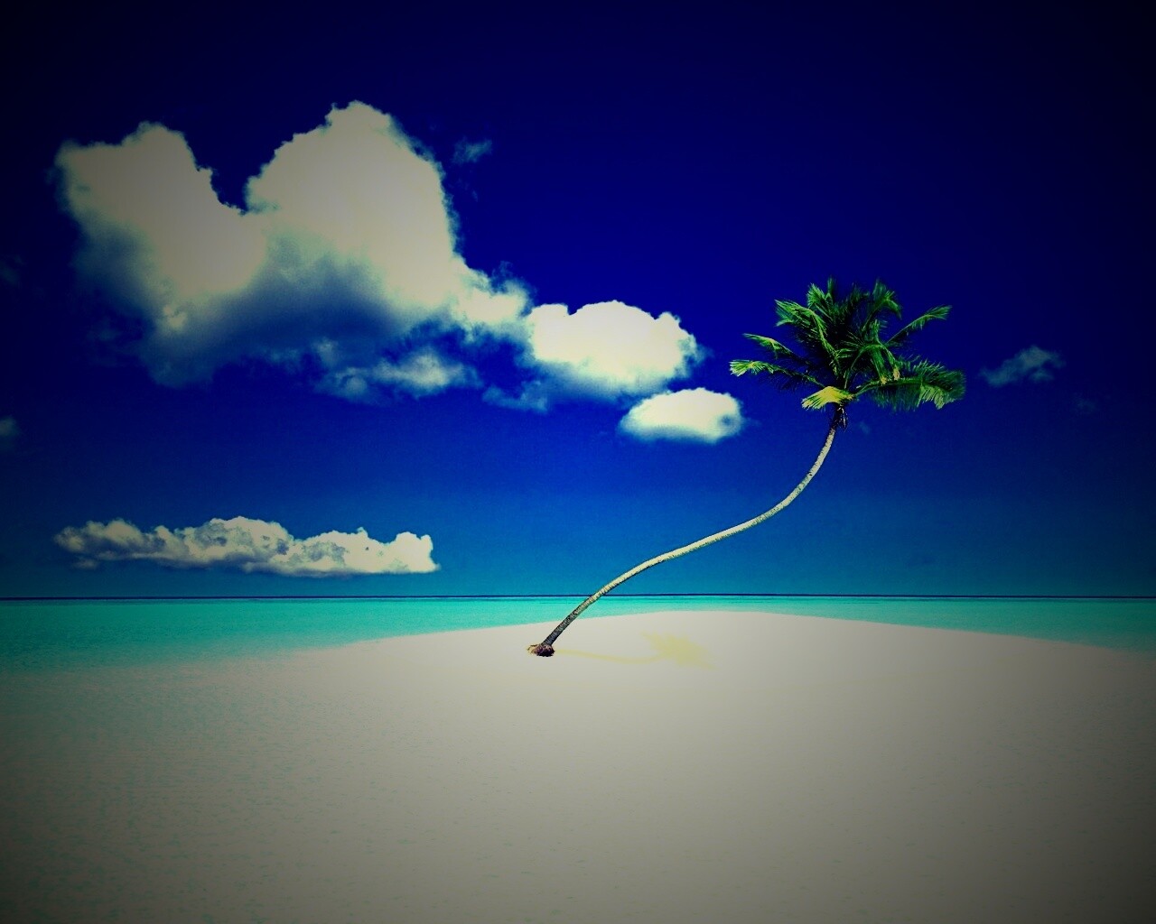 Идеальный пальмовый остров обои