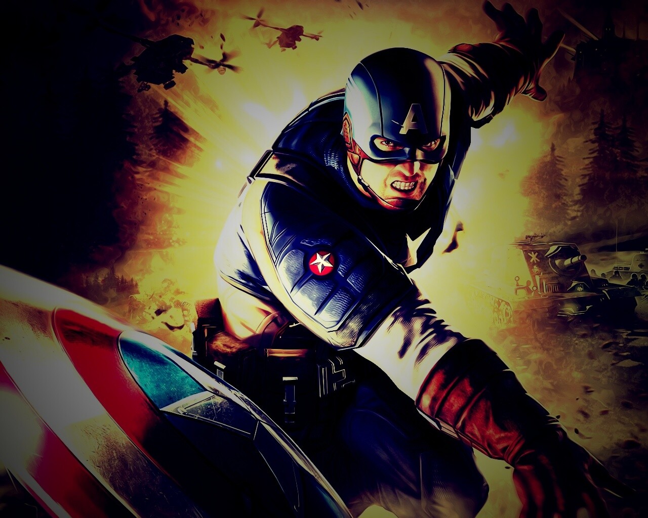 Капитан Америка обои