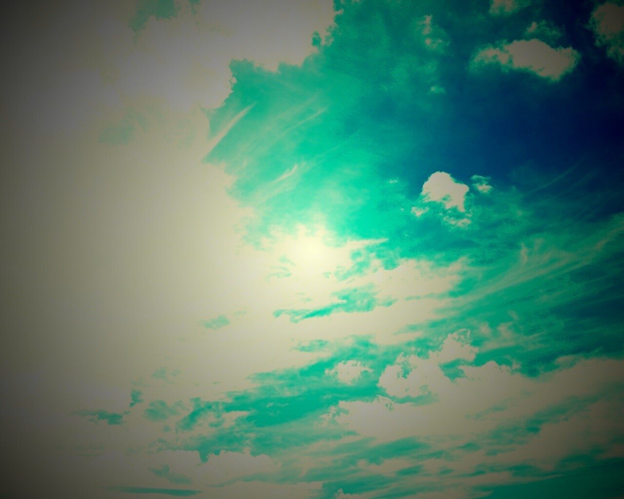 Голубое небо обои