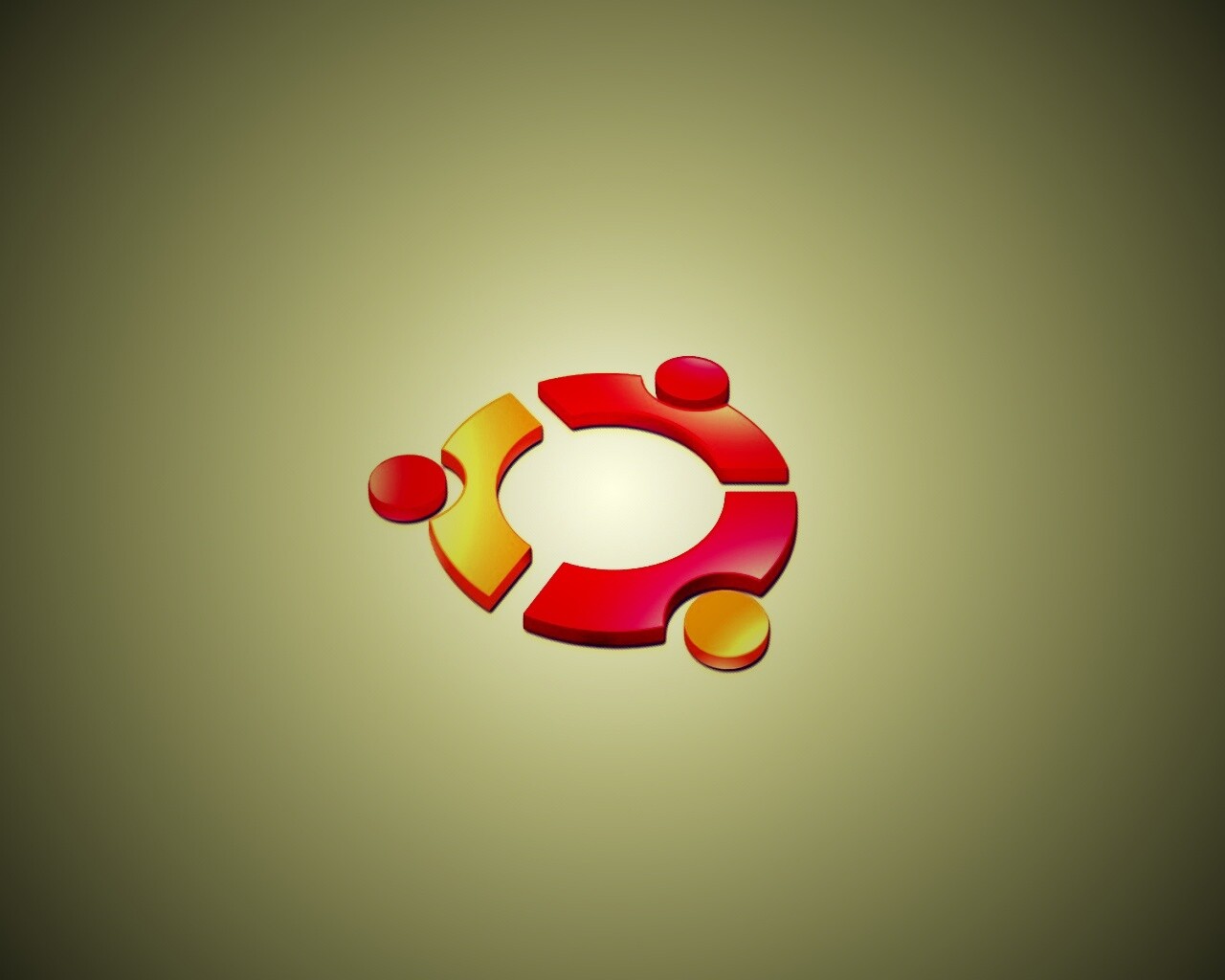 Официальный логотип Убунту обои