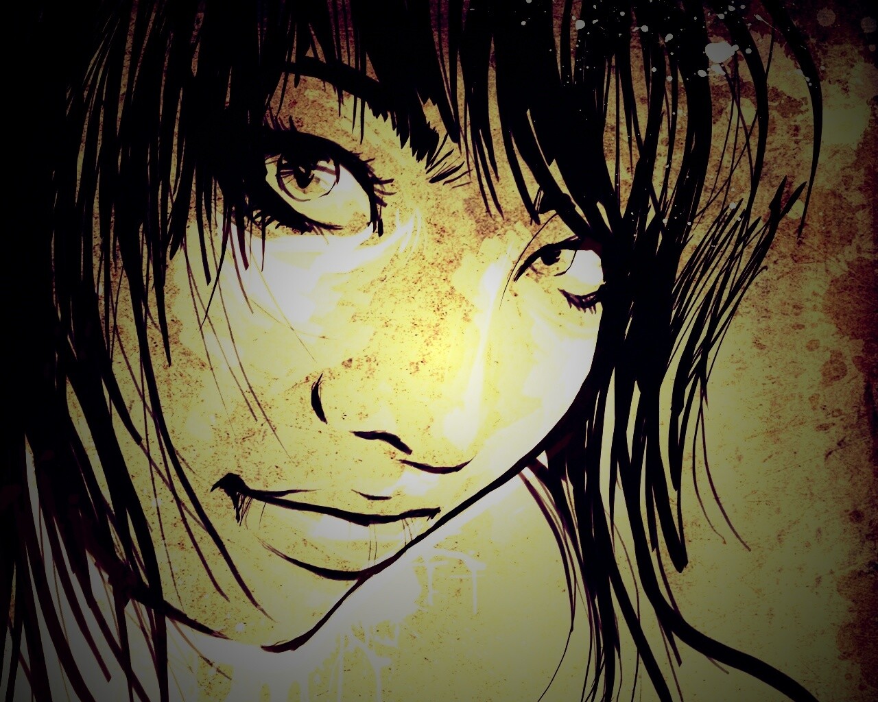 Оригинальный портрет азиатской девушки обои