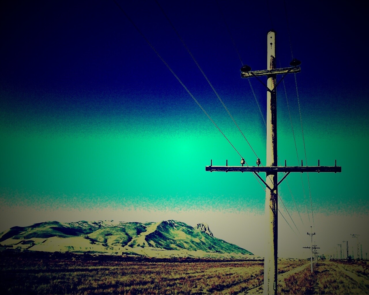 Линия электропередачи обои