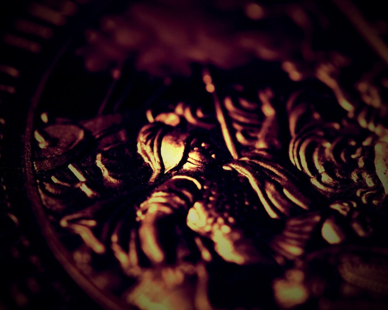 Монета в макро обои